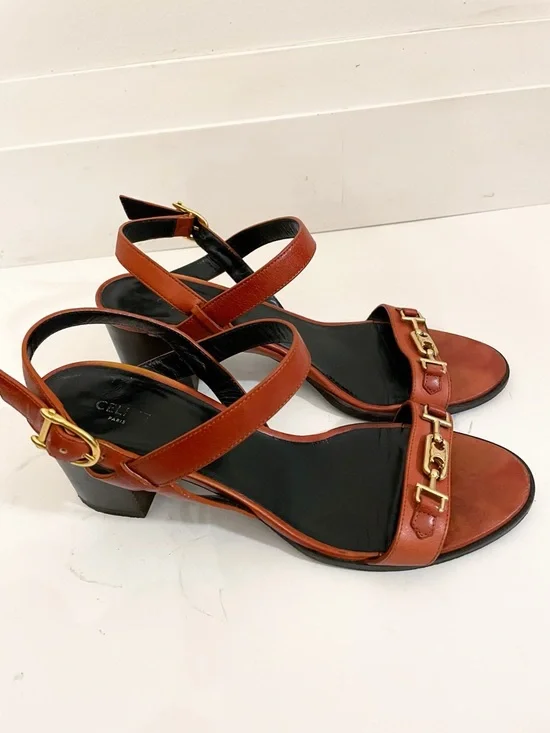 Celine Triomphe Sandals size 38 or US 8 - Picture 4 of 15